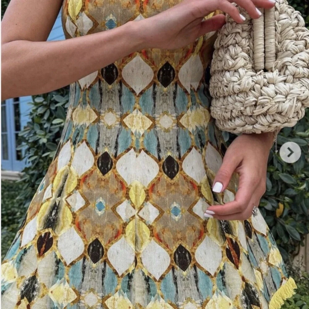 Christian Lacroix Linen Blend Mini Dress - Picture 3 of 15